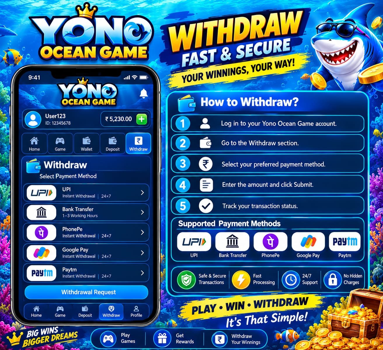 Yono Ocean Game Download 2026 - Get ₹200 Welcome Bonus / Latest App