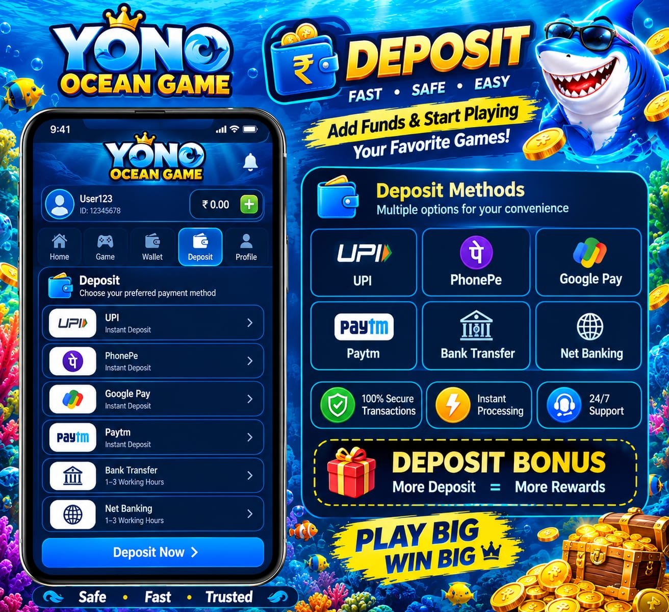 Yono Ocean Game Download 2026 - Get ₹200 Welcome Bonus / Latest App