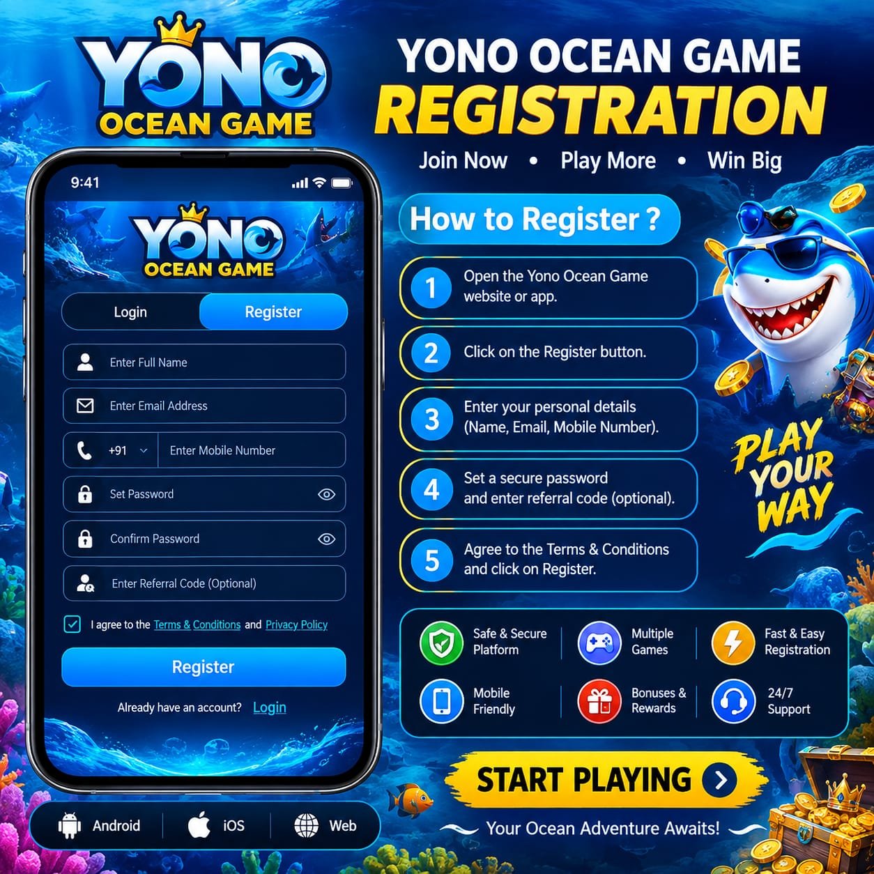Yono Ocean Game Download 2026 - Get ₹200 Welcome Bonus / Latest App