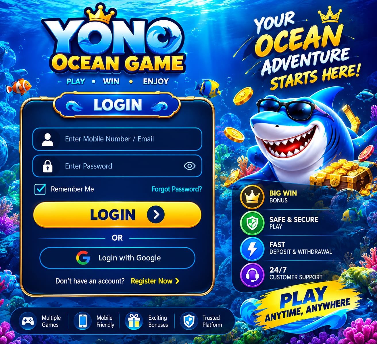 Yono Ocean Game Download 2026 - Get ₹200 Welcome Bonus / Latest App