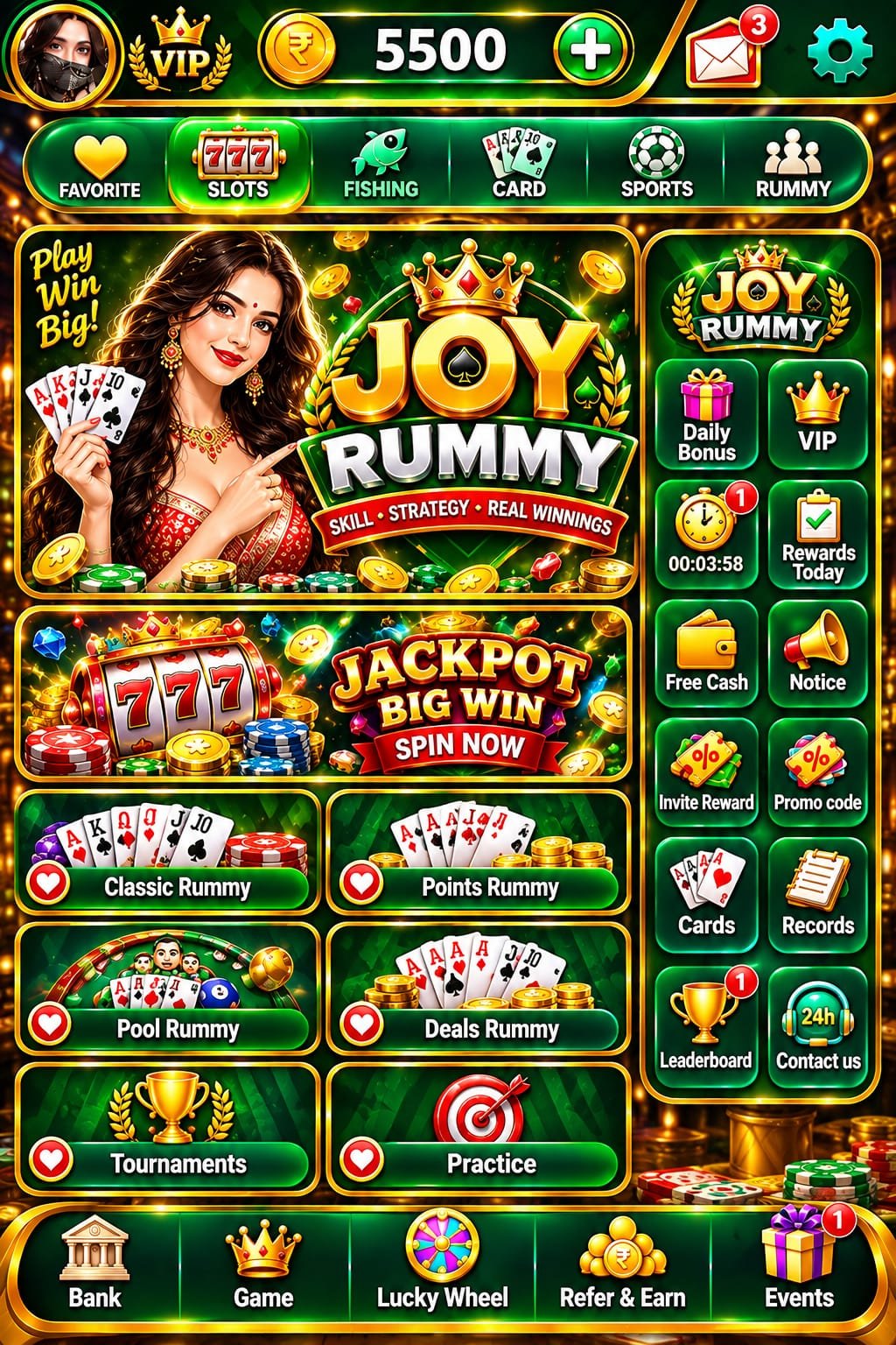 Joy Rummy App – Download Get ₹350 Fast Deposit Bonus