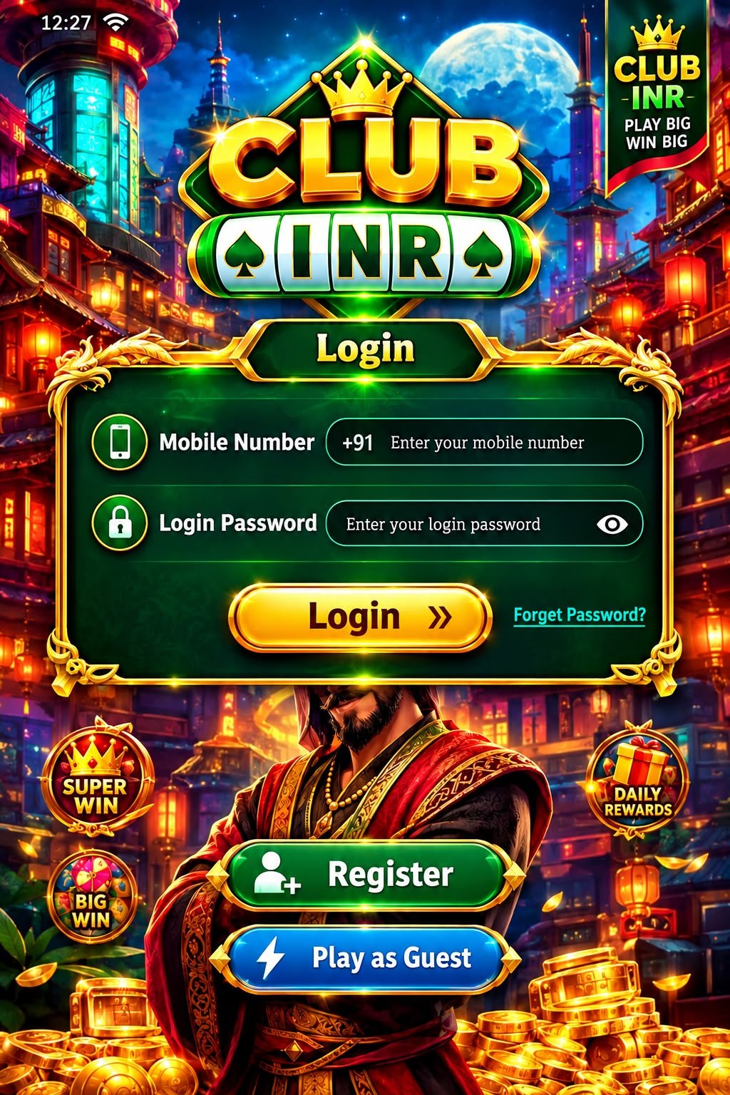 Club INR Game - Download 2026 -Features, Deposit, Withdrawal & Complete Guide