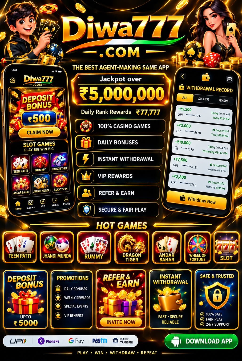 Diwa 777 APK Download – Complete Guide: How to Login, Play Games, Get Bonus & Withdraw Money (2026)