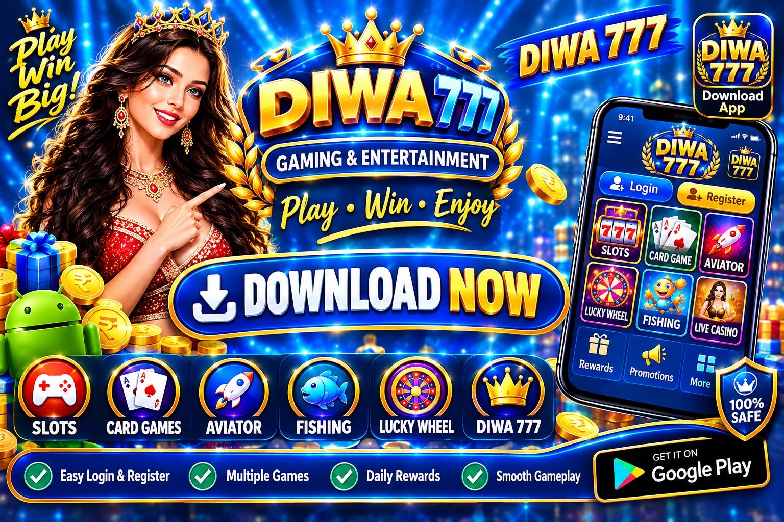 Diwa 777 APK Download – Complete Guide: How to Login, Play Games, Get Bonus & Withdraw Money (2026)