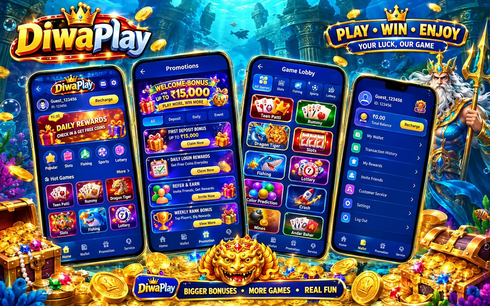 DiwaPlay App Download 2026: Features, APK Install, Login & Earning Guide Get Welcome Bouns ₹350